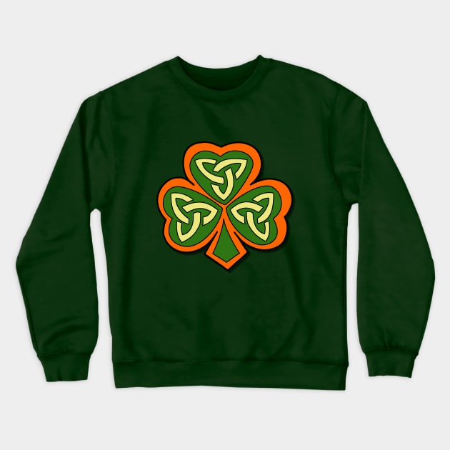 Celtic Shamrock Crewneck Sweatshirt by AnnMarie